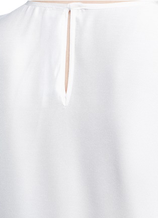 Detail View - Click To Enlarge - VICTORIA, VICTORIA BECKHAM - Tie front T-shirt
