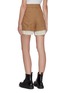 Back View - Click To Enlarge - CHLOÉ - Cuffed pinstripe hem tailored shorts