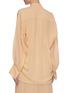 Back View - Click To Enlarge - CHLOÉ - Pleated neck-tie blouse