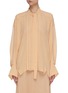 Main View - Click To Enlarge - CHLOÉ - Pleated neck-tie blouse