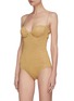 Figure View - Click To Enlarge - OSÉREE - Lumière' balconette bra top one piece swimsuit