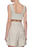 Back View - Click To Enlarge - LOW CLASSIC - Sleeveless rib knit crop top