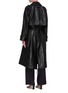 Back View - Click To Enlarge - LOW CLASSIC - Drawstring hem leather coat