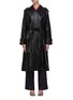 Main View - Click To Enlarge - LOW CLASSIC - Drawstring hem leather coat
