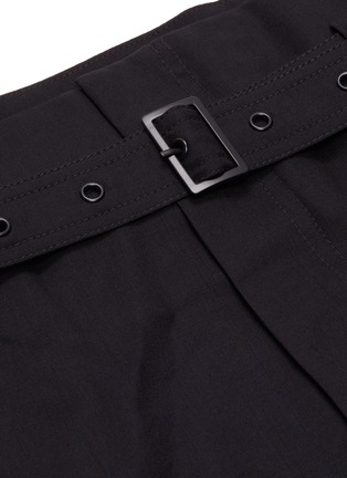  - LOW CLASSIC - Belted paper bag suiting pants