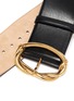 Detail View - Click To Enlarge - ALEXANDER MCQUEEN - Gold-toned buckle leather belt