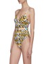Figure View - Click To Enlarge - REINA OLGA - Loren' tiger print belted one piece swimsuit