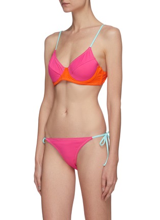 Front View - Click To Enlarge - REINA OLGA - 'Jane' three tone underwire bikini set