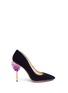 Main View - Click To Enlarge - CHARLOTTE OLYMPIA - 'Cosmic Bacall' velvet pumps
