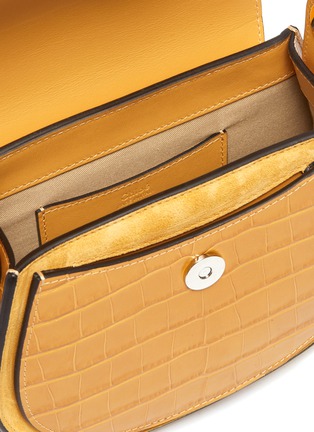 Detail View - Click To Enlarge - CHLOÉ - 'Tess' croc-embossed leather shoulder bag