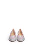 Front View - Click To Enlarge - CHARLOTTE OLYMPIA - 'Kitty' glitter flats