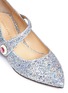 Detail View - Click To Enlarge - CHARLOTTE OLYMPIA - 'Uma' Perspex heel glitter Mary Jane flats