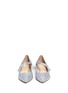 Front View - Click To Enlarge - CHARLOTTE OLYMPIA - 'Uma' Perspex heel glitter Mary Jane flats