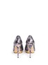 Back View - Click To Enlarge - CHARLOTTE OLYMPIA - 'Debbie' kaleidoscope galaxy print leather platform pumps