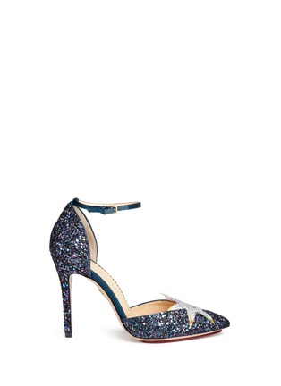 Main View - Click To Enlarge - CHARLOTTE OLYMPIA - 'Twilight Princess' holographic effect star glitter pumps