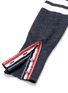  - THOM BROWNE  - Stripe sleeve cashmere cardigan