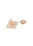 Detail View - Click To Enlarge - ROBERTO COIN - 'Princess Flower' diamond 18k rose gold earrings