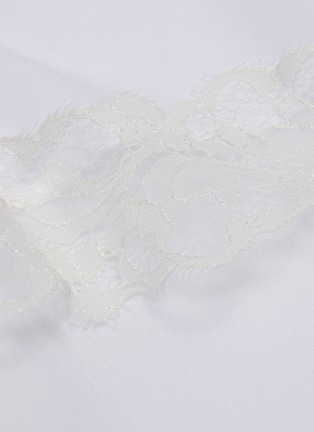  - KOCHE - Lace detail draped asymmetric top