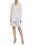 Figure View - Click To Enlarge - KOCHE - Lace panelled mini dress