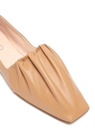 Detail View - Click To Enlarge - RODO - Pleated leather loafers