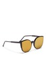 Figure View - Click To Enlarge - SUPER - 'Lucia' cat eye mirror sunglasses