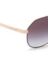 Detail View - Click To Enlarge - - - Metal temple angled aviator sunglasses