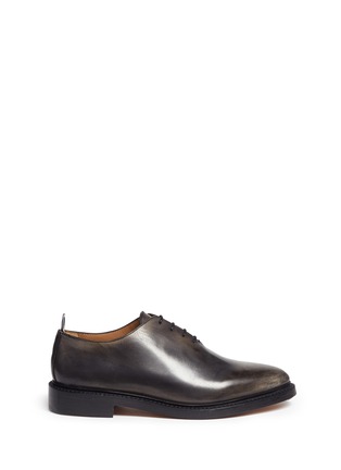 Main View - Click To Enlarge - THOM BROWNE  - 'Phase 2' burnished wholecut leather Oxfords