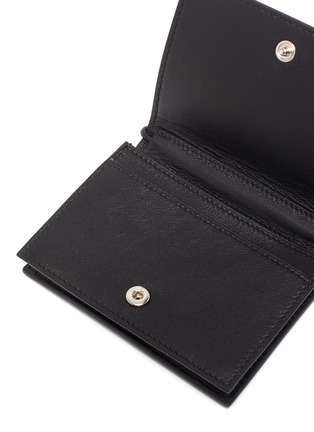 Detail View - Click To Enlarge - JIL SANDER - 'Scrunchie' wrist strap gathered leather wallet