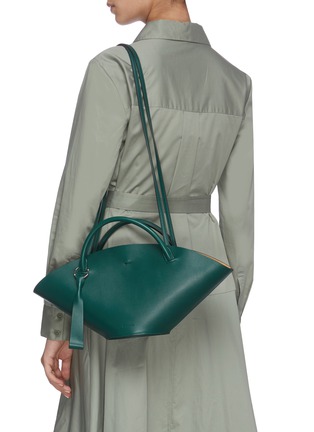 Figure View - Click To Enlarge - JIL SANDER - 'Sombrero' top handle small leather bag