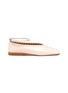Main View - Click To Enlarge - JIL SANDER - Metal ankle ring stitching detail ballerina flats