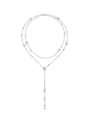 Figure View - Click To Enlarge - JOHN HARDY - Classic Chain' freshwater pearl sterling silver sautoir necklace
