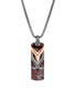 Detail View - Click To Enlarge - JOHN HARDY - 'Asli Classic Chain' tiger eye sterling silver dog tag pendant necklace