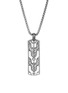 Main View - Click To Enlarge - JOHN HARDY - 'Asli Classic Chain' tiger eye sterling silver dog tag pendant necklace