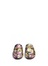 Front View - Click To Enlarge - GUCCI - 'Princetown' horsebit vamp floral jacquard slide loafers