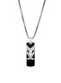 Detail View - Click To Enlarge - JOHN HARDY - 'Asli Classic Chain' onyx sterling silver dog tag pendant necklace