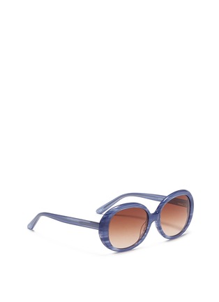 Figure View - Click To Enlarge - SONS + DAUGHTERS - 'Jackie' kids stripe acetate round sunglasses