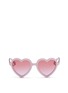 Main View - Click To Enlarge - SONS + DAUGHTERS - 'Lola' kids acetate heart shape sunglasses