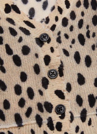  - R13 - Cheetah print crop cashmere cardigan