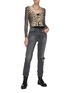 Figure View - Click To Enlarge - R13 - Cheetah print crop cashmere cardigan