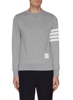Thom Browne｜SWEATSHIRTS (RAGLAN SLEEVE CREW NECK SWEATS Thom Browne 4 Bar Raglan Crew Sweatshirt (Light Grey) – The