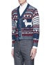 Front View - Click To Enlarge - THOM BROWNE  - 'Hector' wool-Mohair Fair Isle cardigan