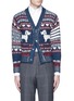 Main View - Click To Enlarge - THOM BROWNE  - 'Hector' wool-Mohair Fair Isle cardigan