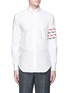 Main View - Click To Enlarge - THOM BROWNE  - 'Hector' sleeve embroidery Oxford shirt