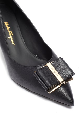 Detail View - Click To Enlarge - SALVATORE FERRAGAMO - 'Zaia' buckle embellished leather pumps
