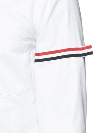 Detail View - Click To Enlarge - THOM BROWNE  - Petersham armband cotton Oxford shirt