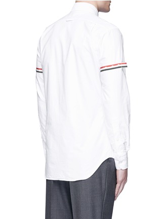 Back View - Click To Enlarge - THOM BROWNE  - Petersham armband cotton Oxford shirt