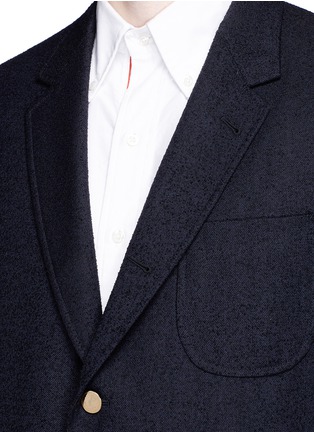 Detail View - Click To Enlarge - THOM BROWNE  - Wool blend bouclé blazer
