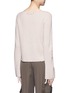 Back View - Click To Enlarge - HELMUT LANG - Ribbon sleeve wool-cashmere ribbed sweater