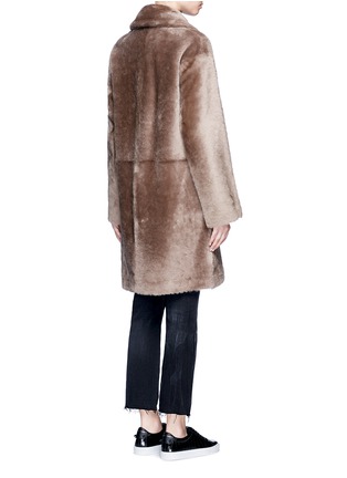 Back View - Click To Enlarge - HELMUT LANG - Reversible lambskin shearling coat
