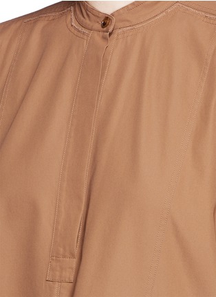 Detail View - Click To Enlarge - HELMUT LANG - Cotton twill parka shirt dress